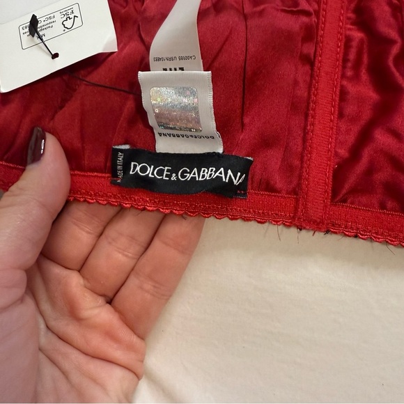 Dolce & Gabbana Red Sequin Balconette Bra - Picture 9 of 17